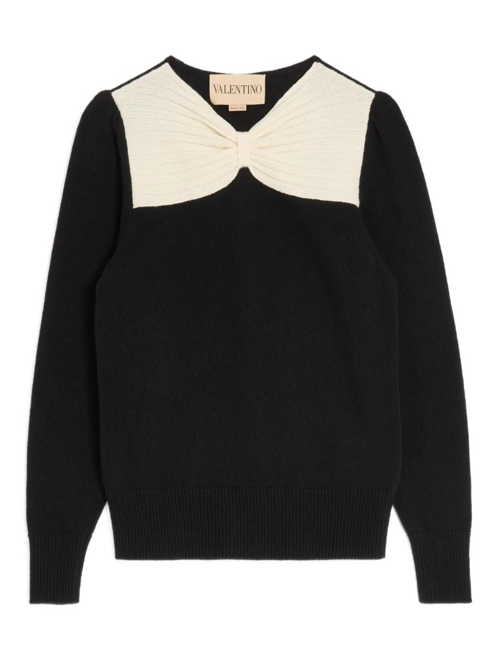 Veste Courte Valentino En Crêpe De Soie Noire à Carreaux - Taille 4 (XS/S) - Occasion Très Bon état