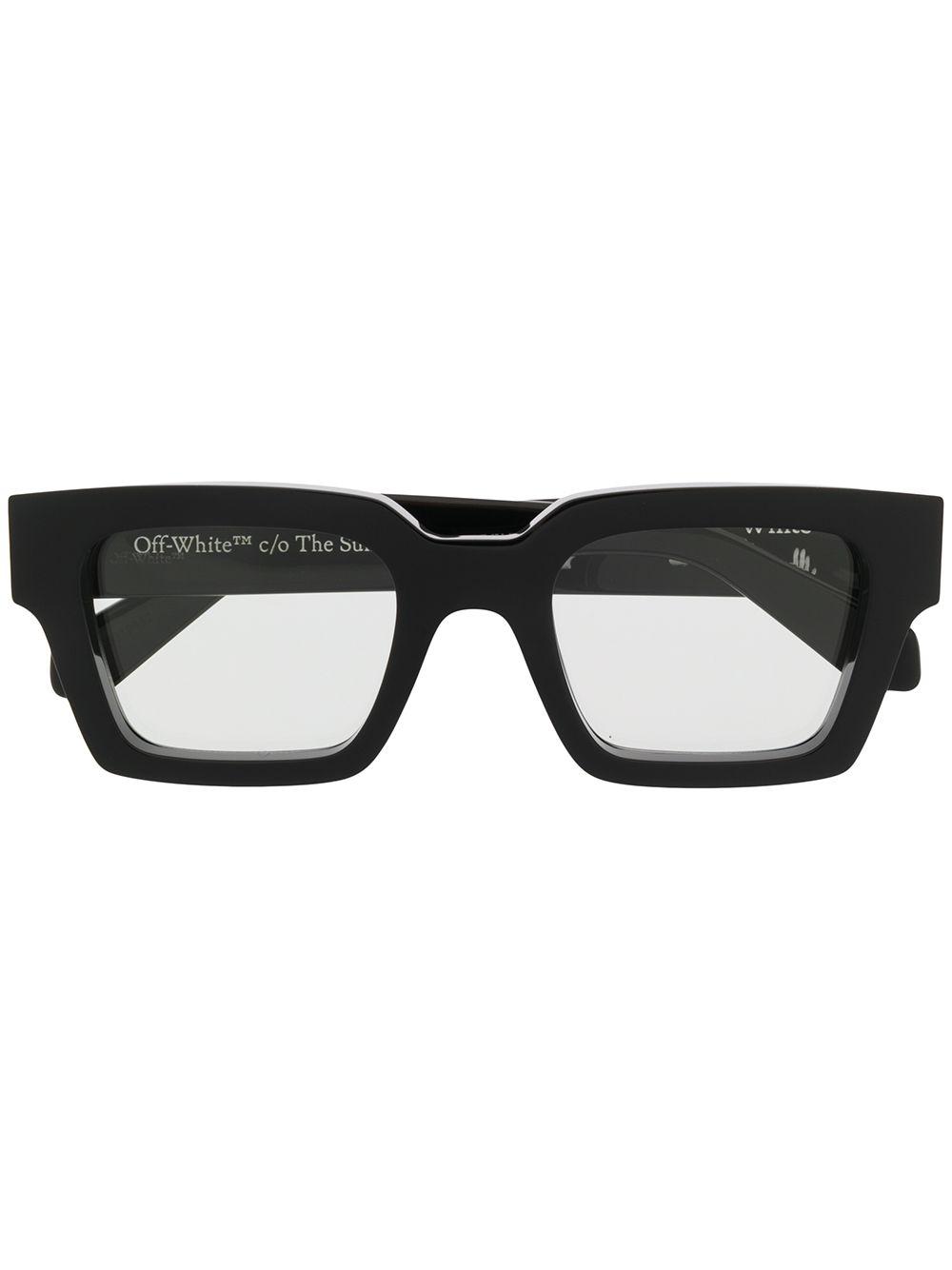 Off-White c/o Virgil Abloh Arrows Plaque Square-frame Sunglasses in Black