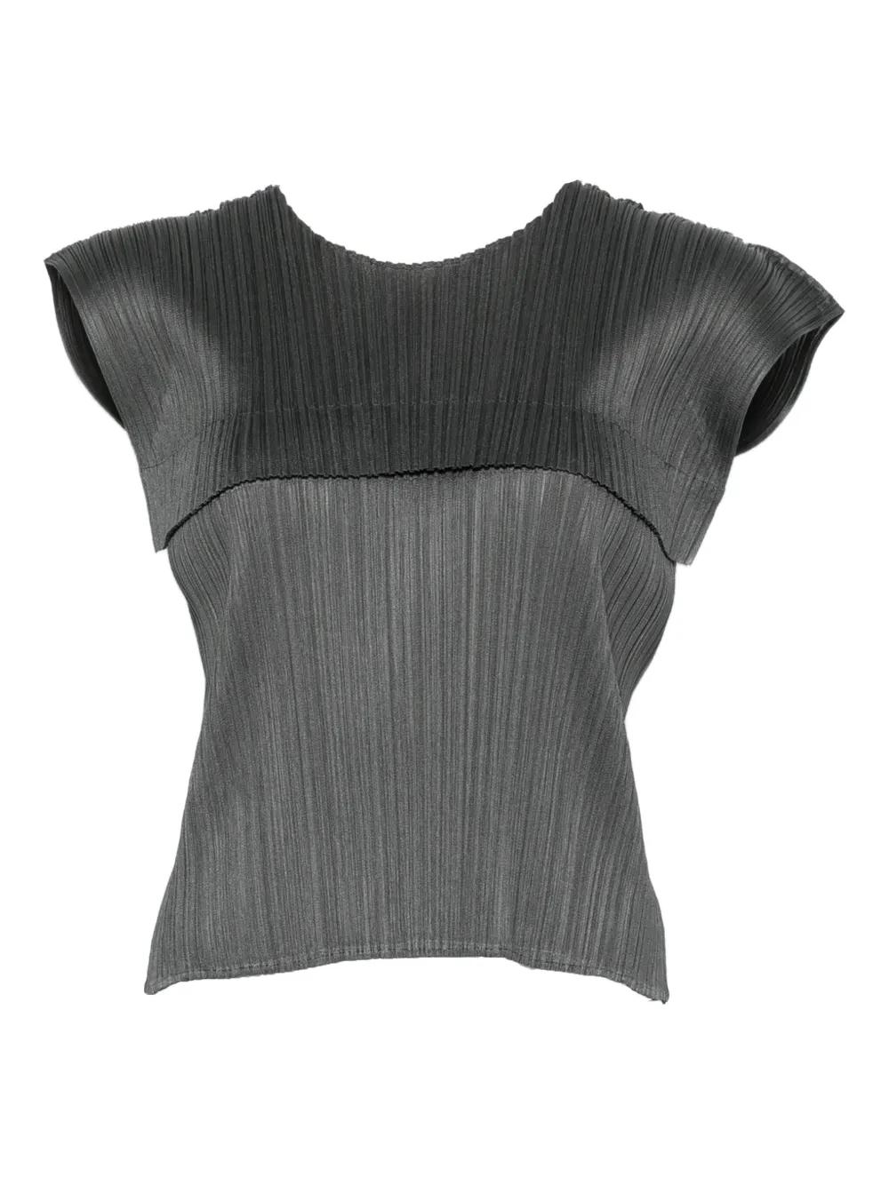 トップス pleats please Short Sleeve Pleated Top in Off White – SVRN