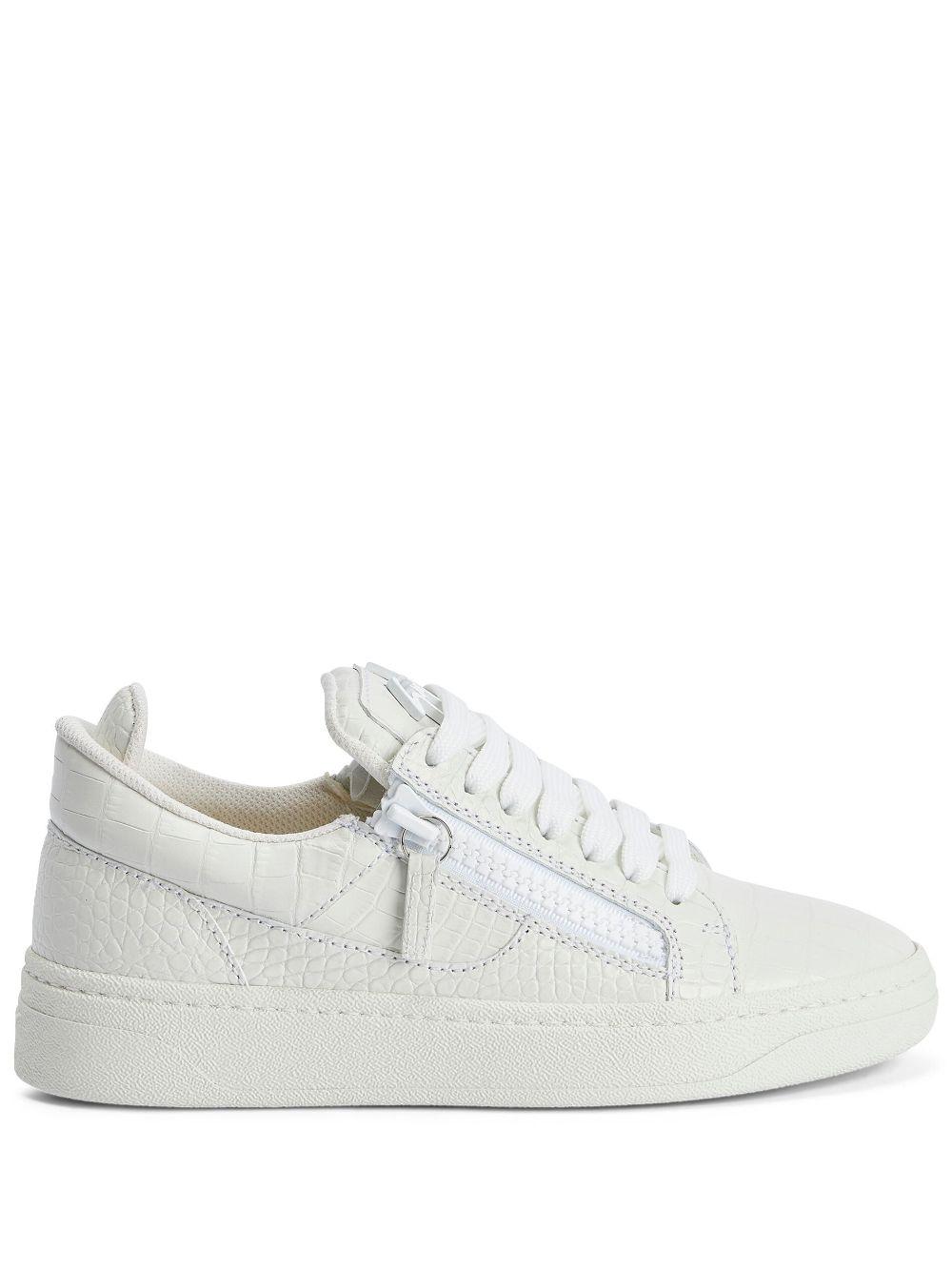 Zanotti crocodile white sale
