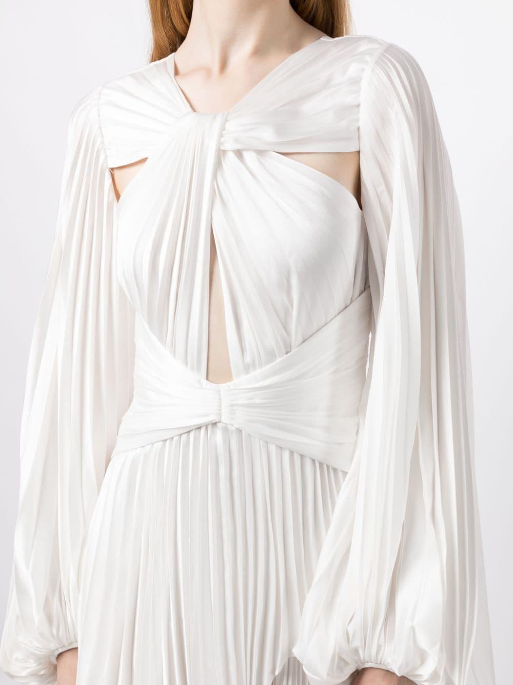 Acler Finnegan Pleated Dress in White | Lyst UK