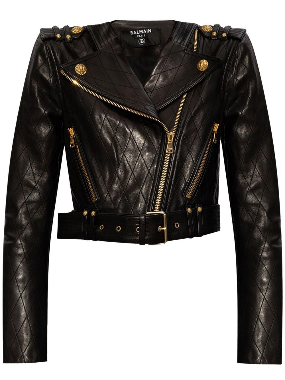 Balmain studded jacket deals