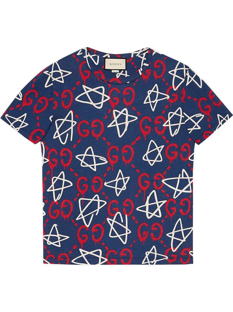 guccighost star shirt