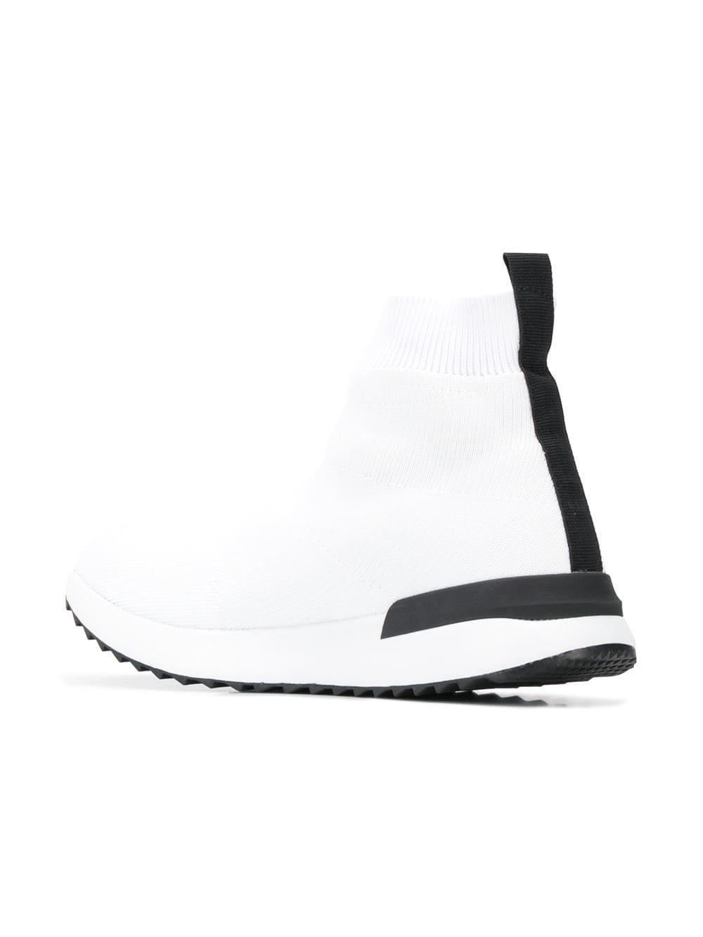 Versace Jeans Rubber Sock Sneakers in White - Lyst Versace Jeans Rubber Sock Sneakers in White - Lyst