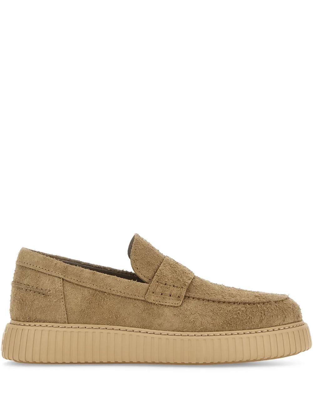 【Hogan】スエードローファー Hogan スエード ローファー | ブルー | FARFETCH JP