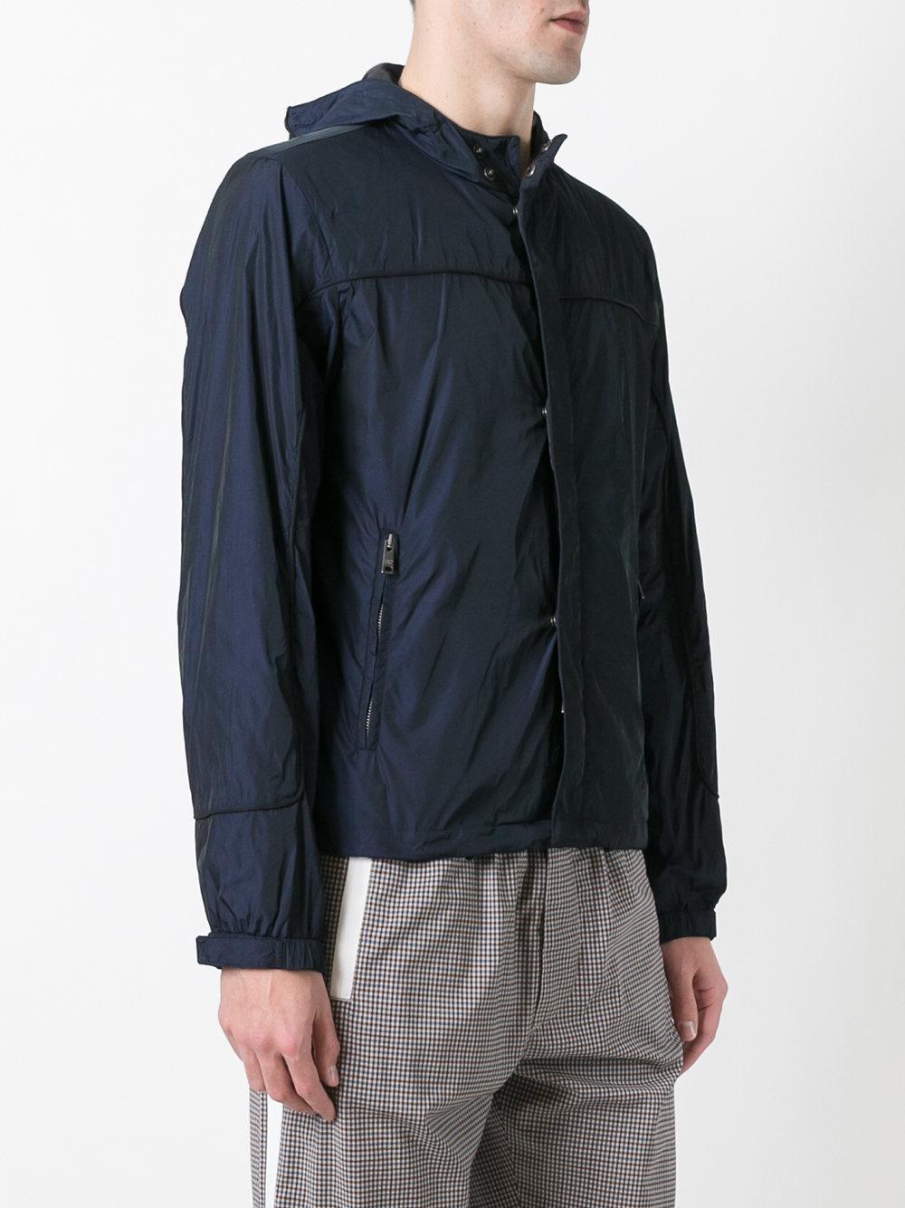 Prada Synthetic - K-way Hooded Jacket - Men - Polyester/viscose 