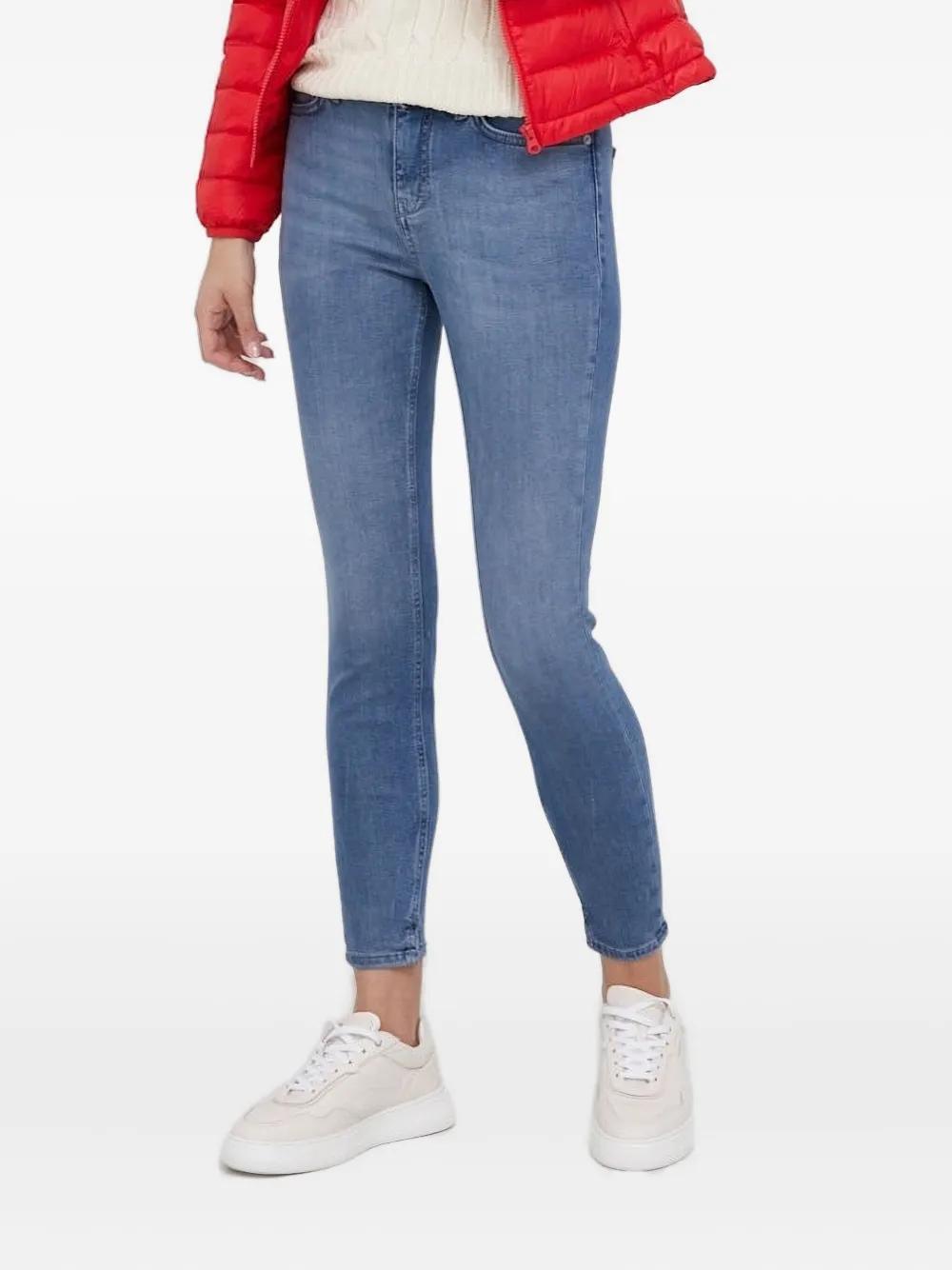 DRYKORN Skinny-Jeans mit Logo-Patch in Blau Lyst AT