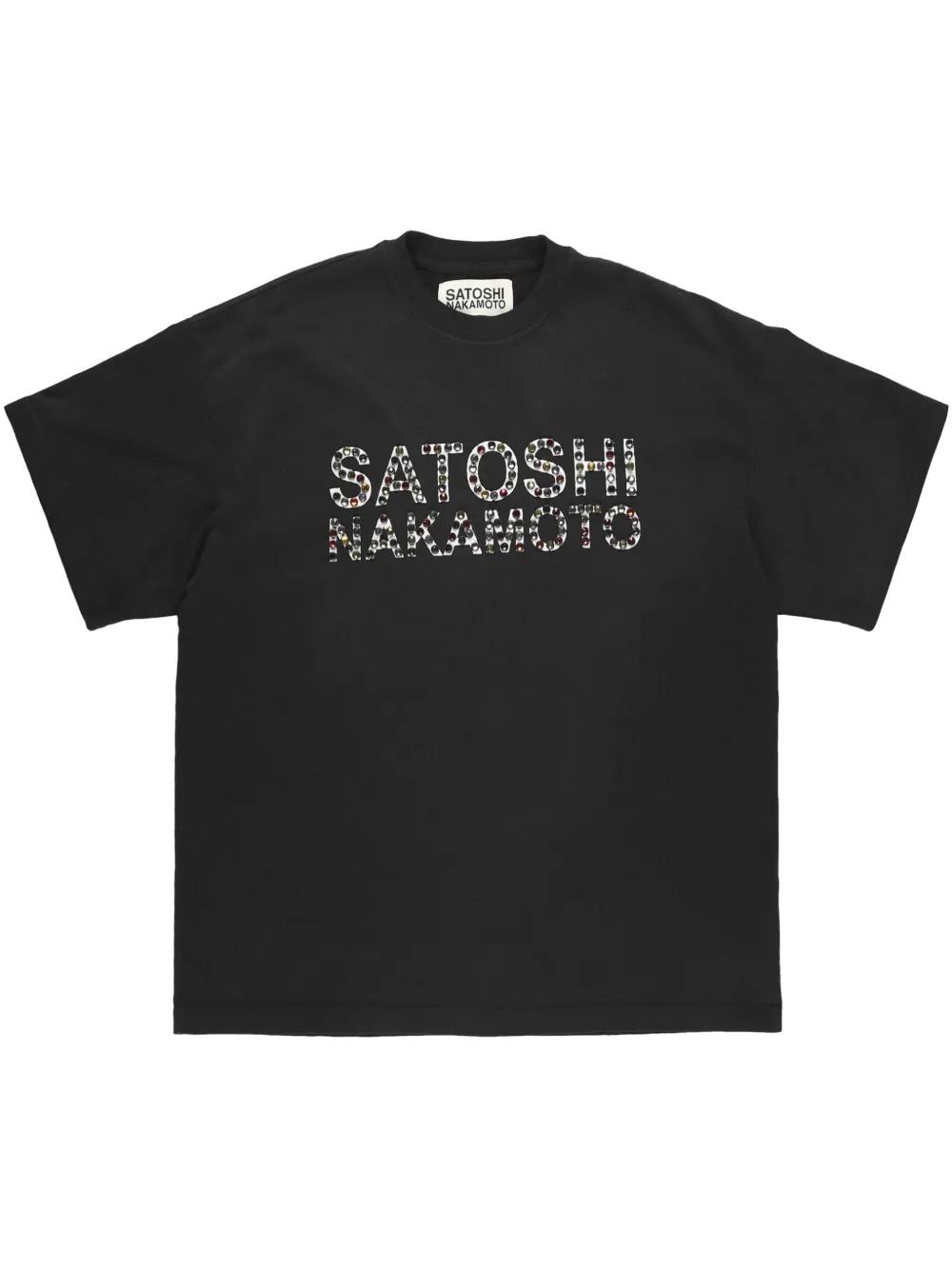 Satoshi Nakamoto Studded Logo T-Shirt in Black for Men | Lyst UK Satoshi Nakamoto Studded Logo T-Shirt in Black for Men | Lyst UK