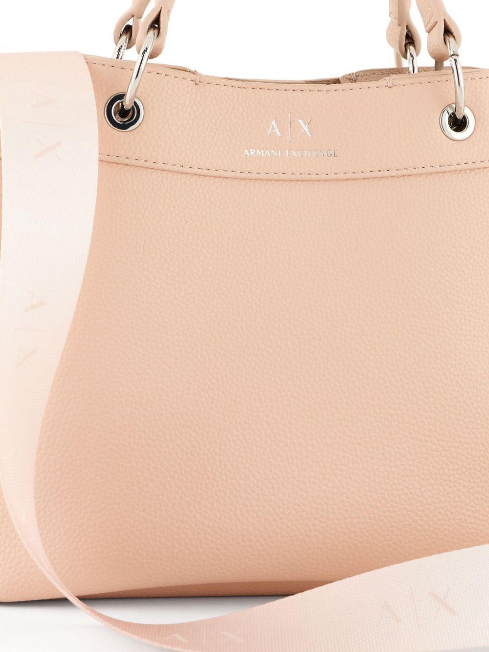 Armani Exchange Logo stamp Tote Bag in Natural Lyst UK