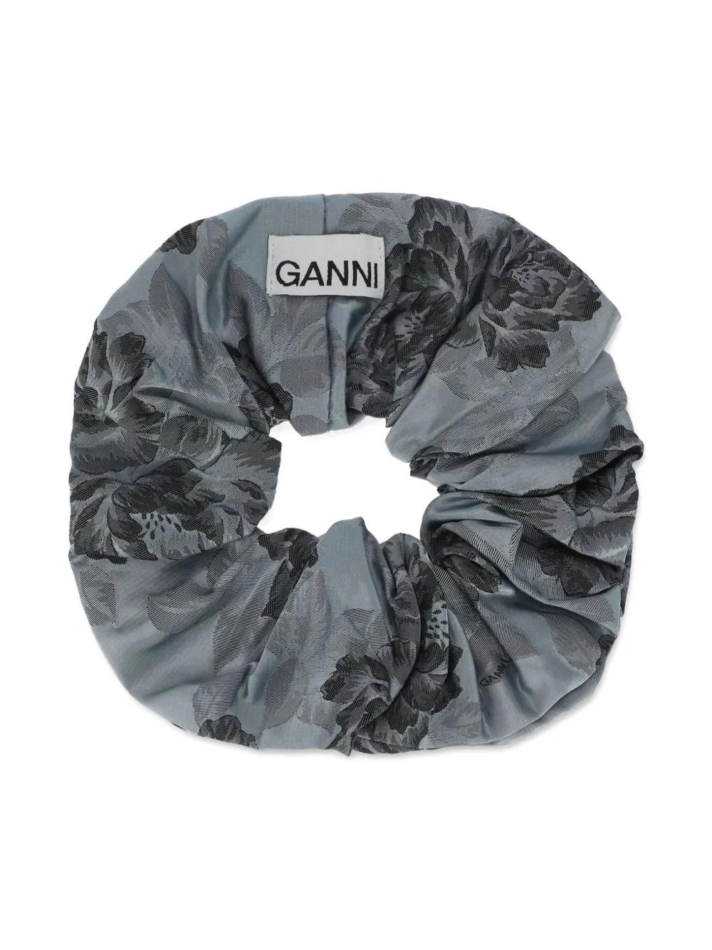 新品 GANNI チェックヘアゴム ブラック レディース Ganni ヘッドバンド、ヘアクリップ、ヘア