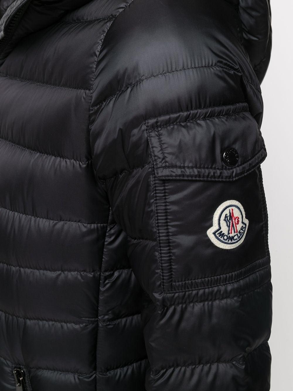 Moncler Logo Patch Puffer Jacket in Black - Lyst