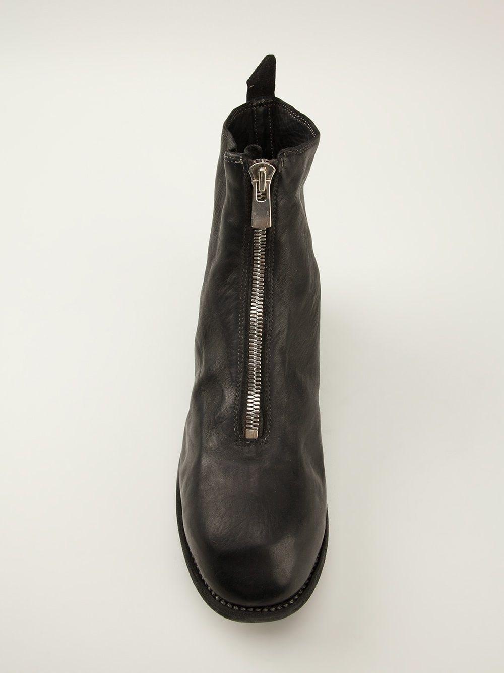 Guidi Front Zip Boots in Black for Men Lyst