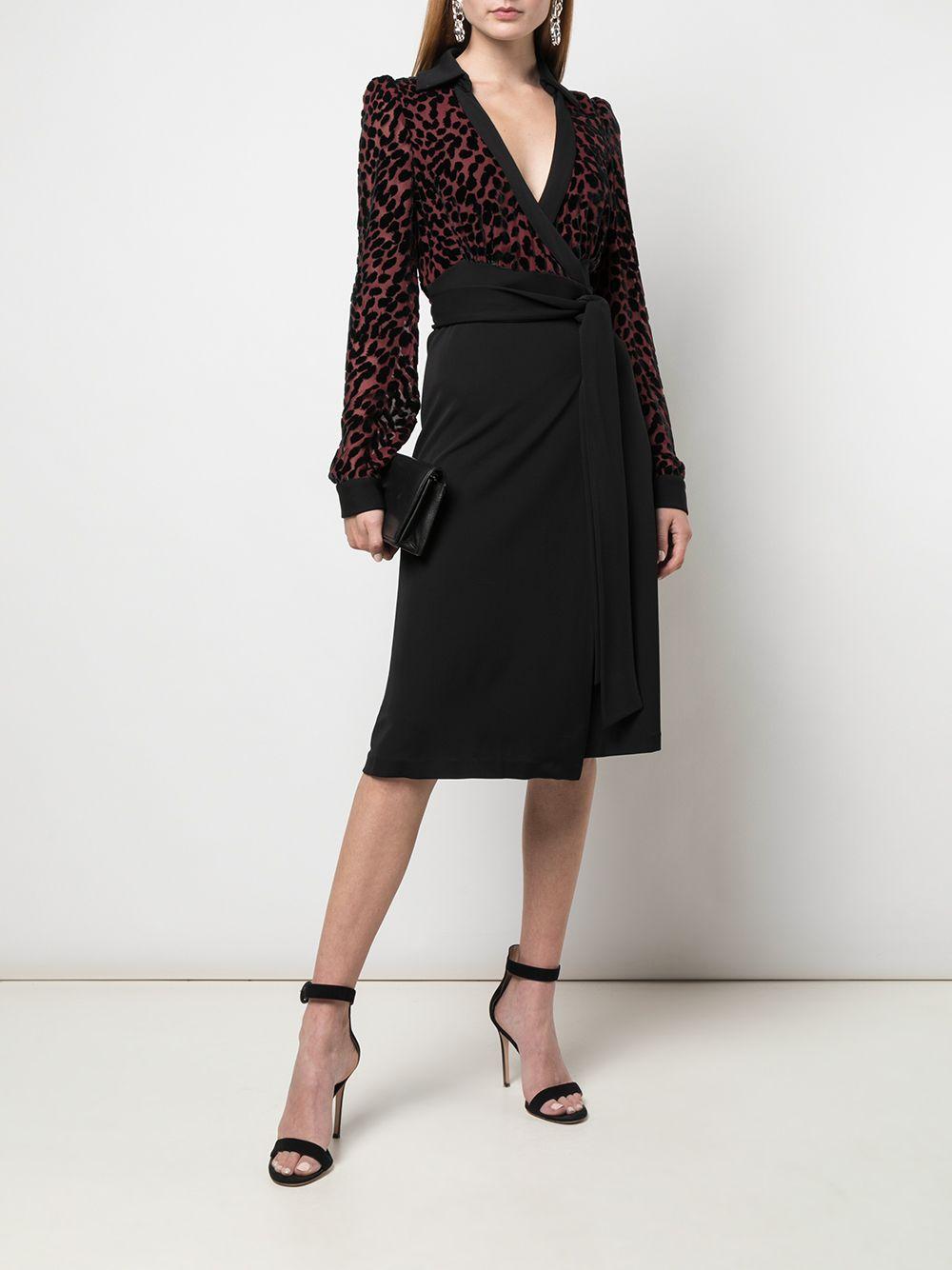 dvf animal devore wrap dress