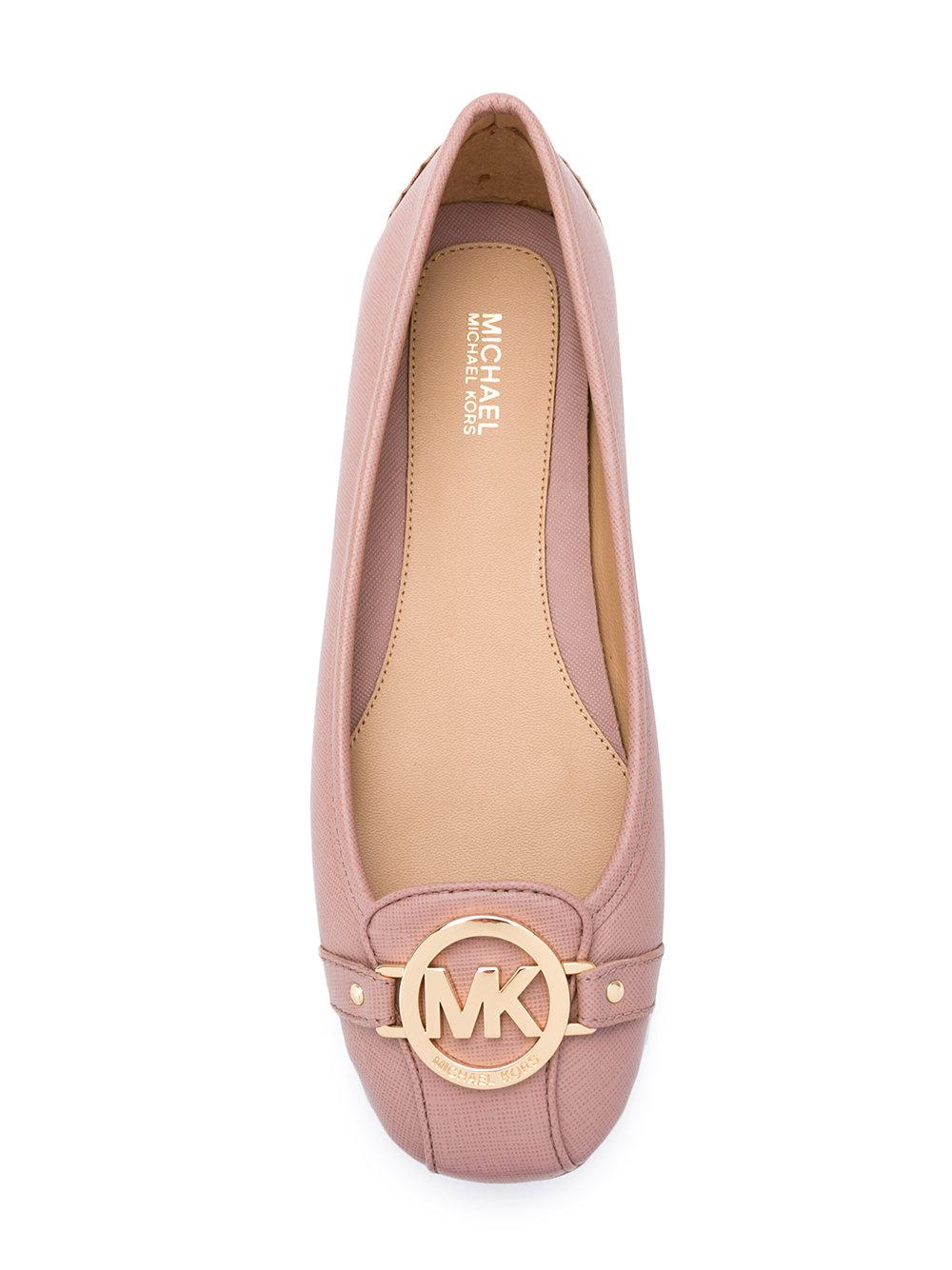 MICHAEL Michael Kors LILLIE MOC Beige  Fast delivery  Spartoo Europe    Shoes Ballerinas Women 16500 