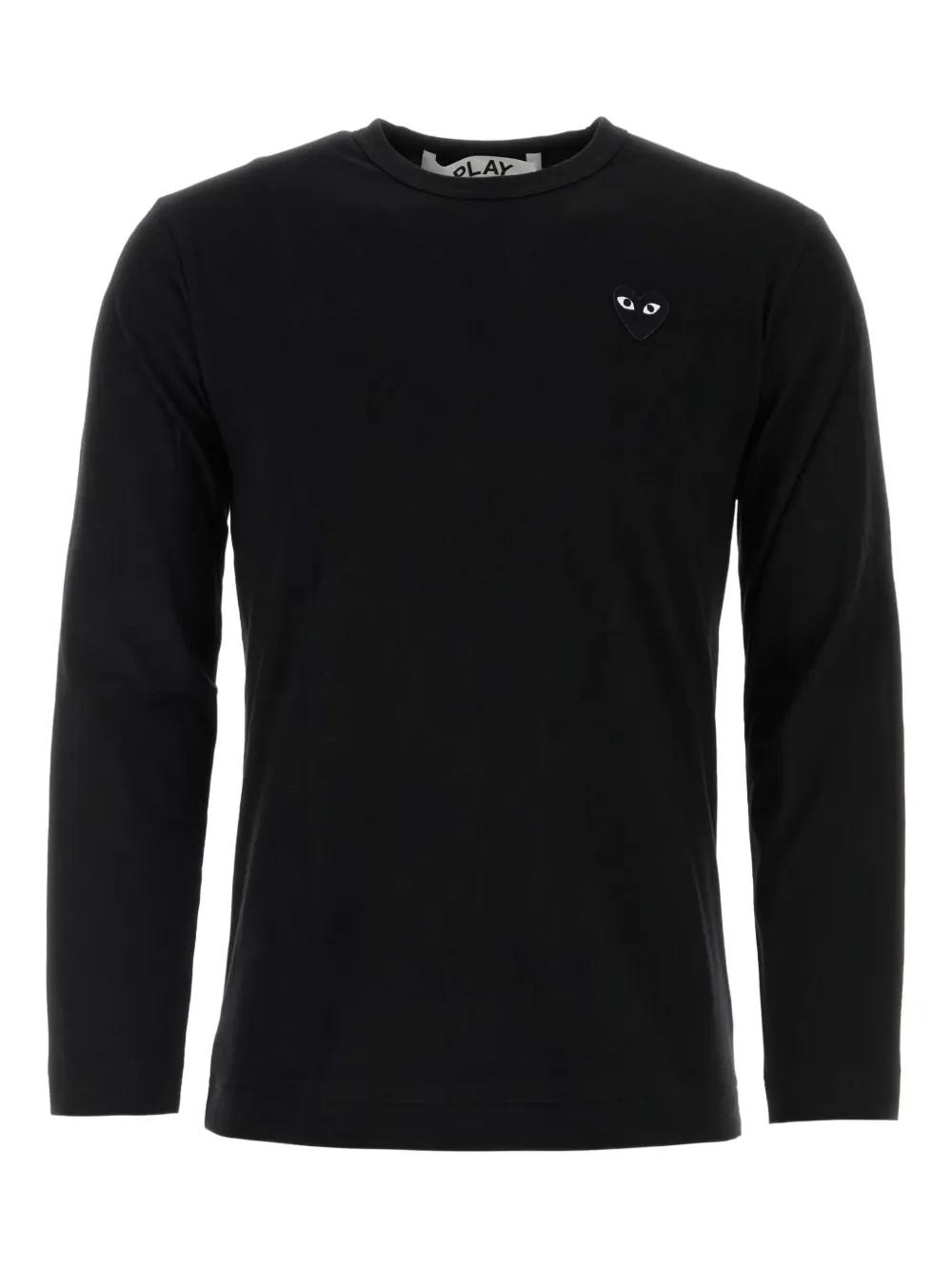 T-shirt COMME Des GARÇONS Manches Longues Rayé Noir/blanc - Taille M, Occasion Très Bon état