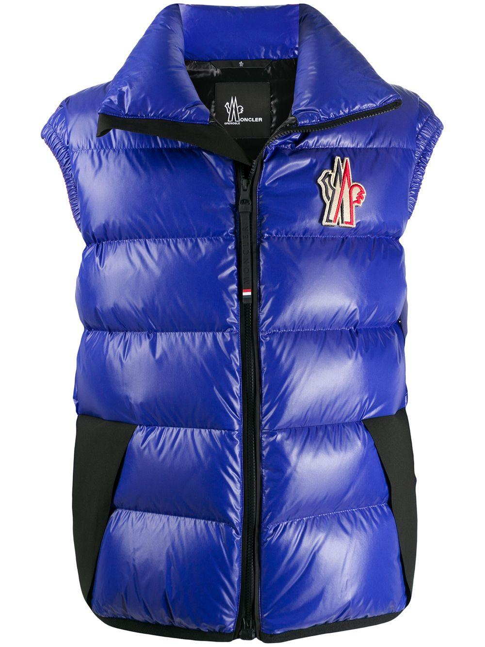 moncler blue body warmer