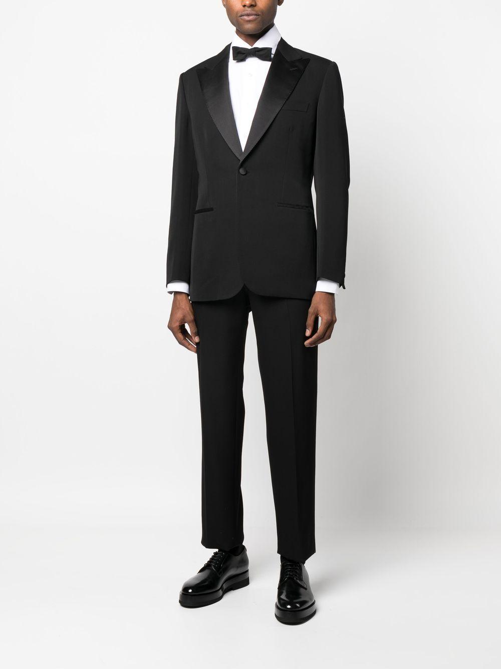 Brioni Peak-lapels Single-breasted Suit in Black for Men | Lyst