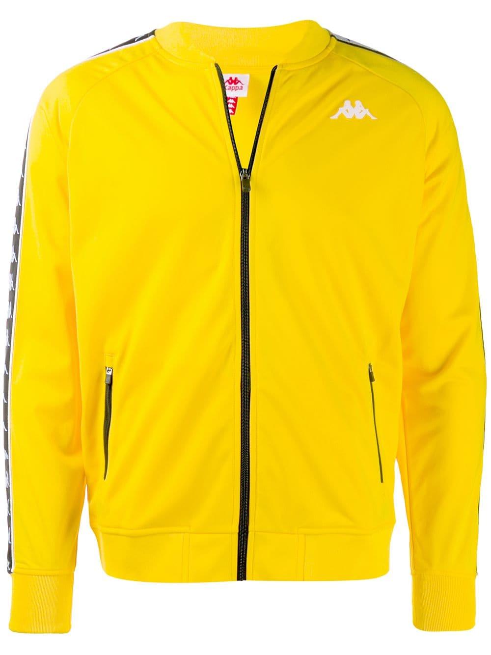 kappa track jacket yellow