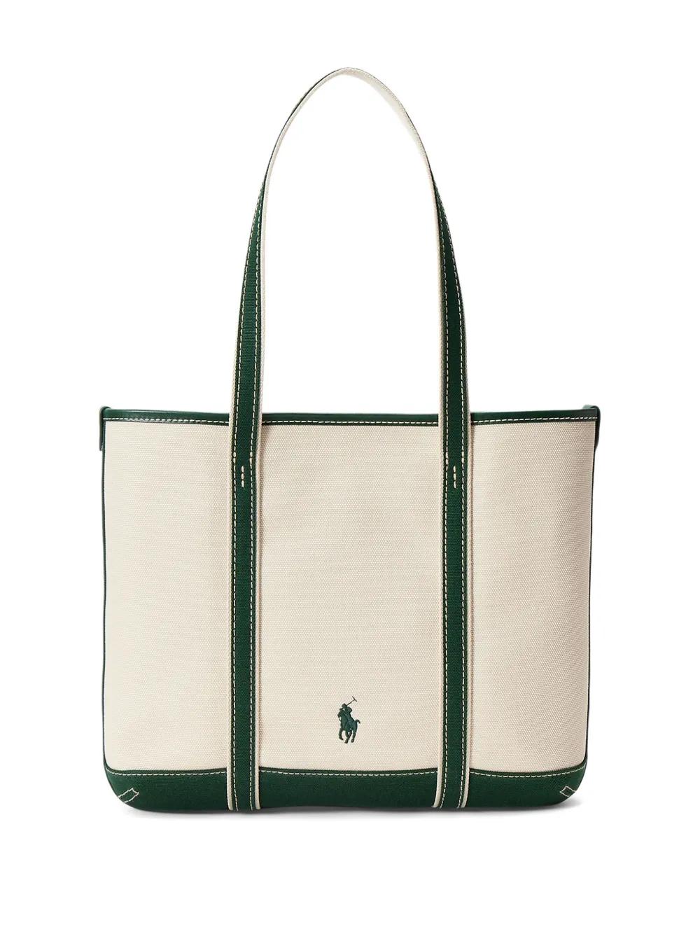POLO RALPH LAUREN TOTE BAG SMALL【関税送料込】 NWT Polo Ralph Lauren Small Zipper Tote Canvas Hand Carry