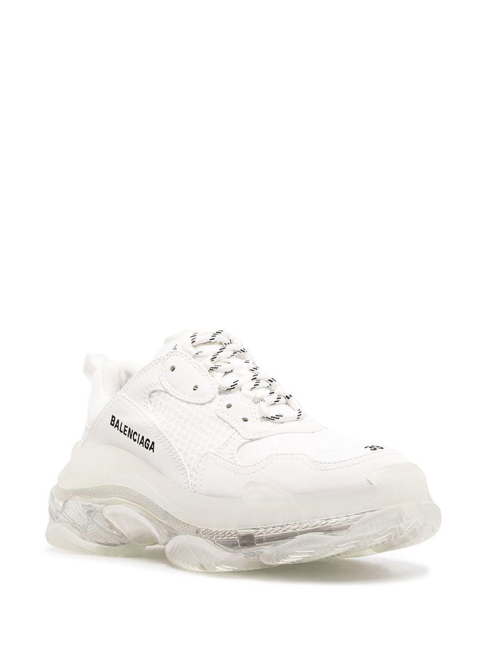 Balenciaga Triple S Clear Sole Sneakers in White for Men | Lyst