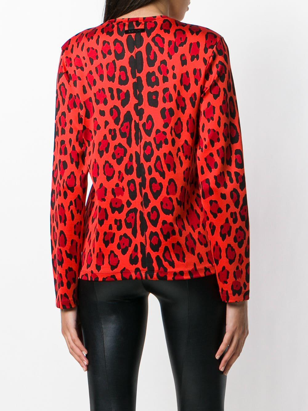 Tom Ford Leopard Print Top in Red Lyst