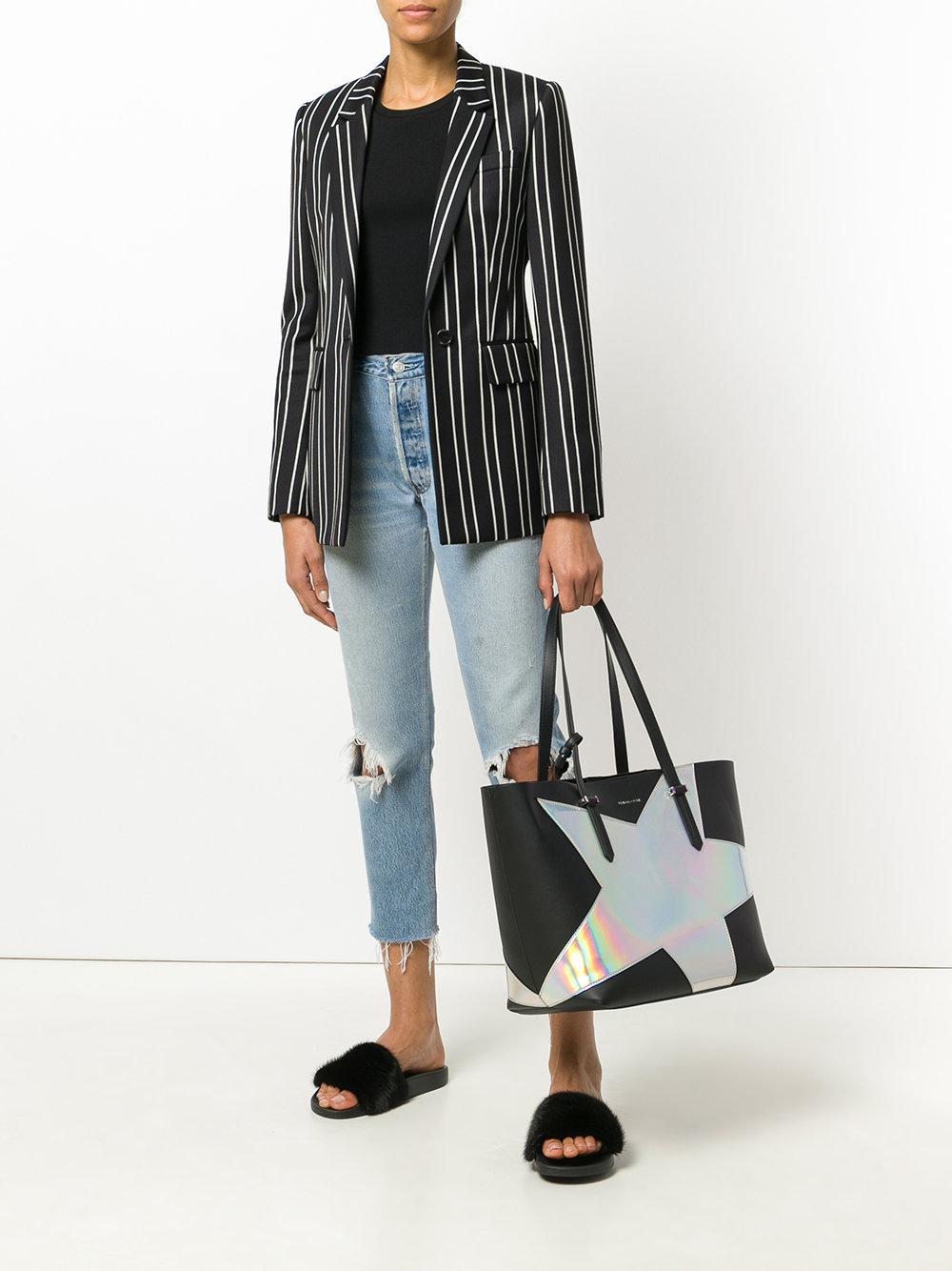 Kendall + Kylie Holographic Star Tote in Black | Lyst