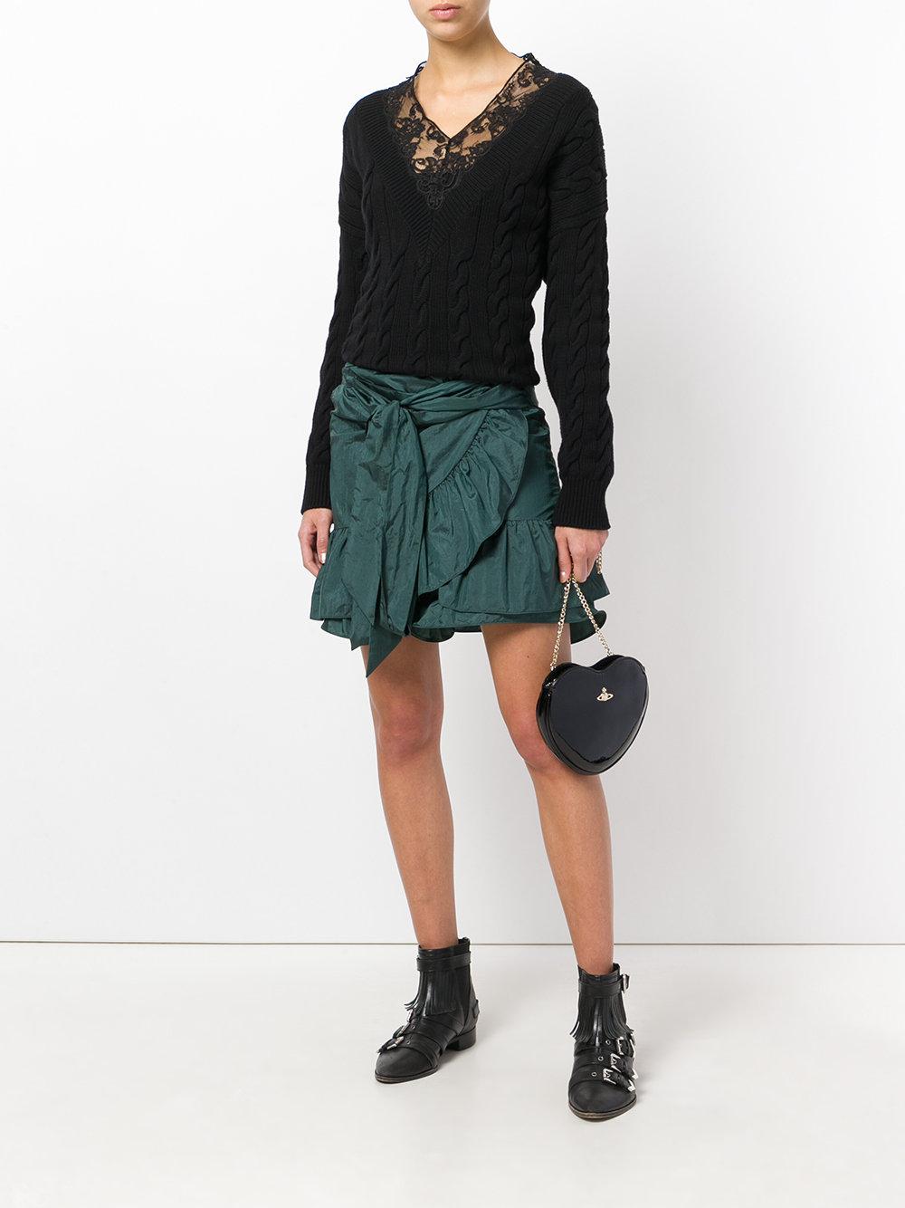 Vivienne Westwood Saffiano Leather Crossbody Bag - Black Crossbody