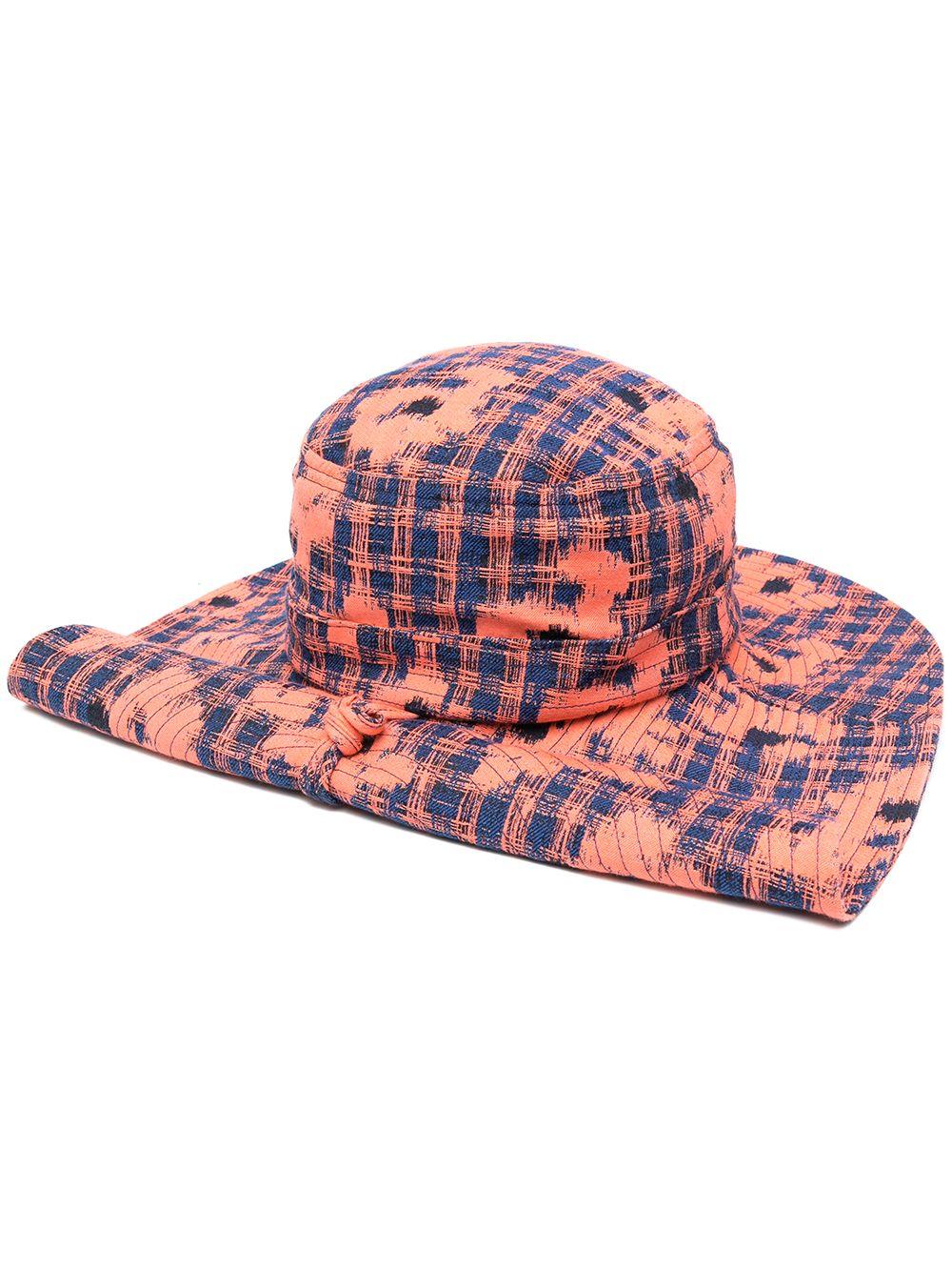 Henrik Vibskov Checked Safari Hat in 