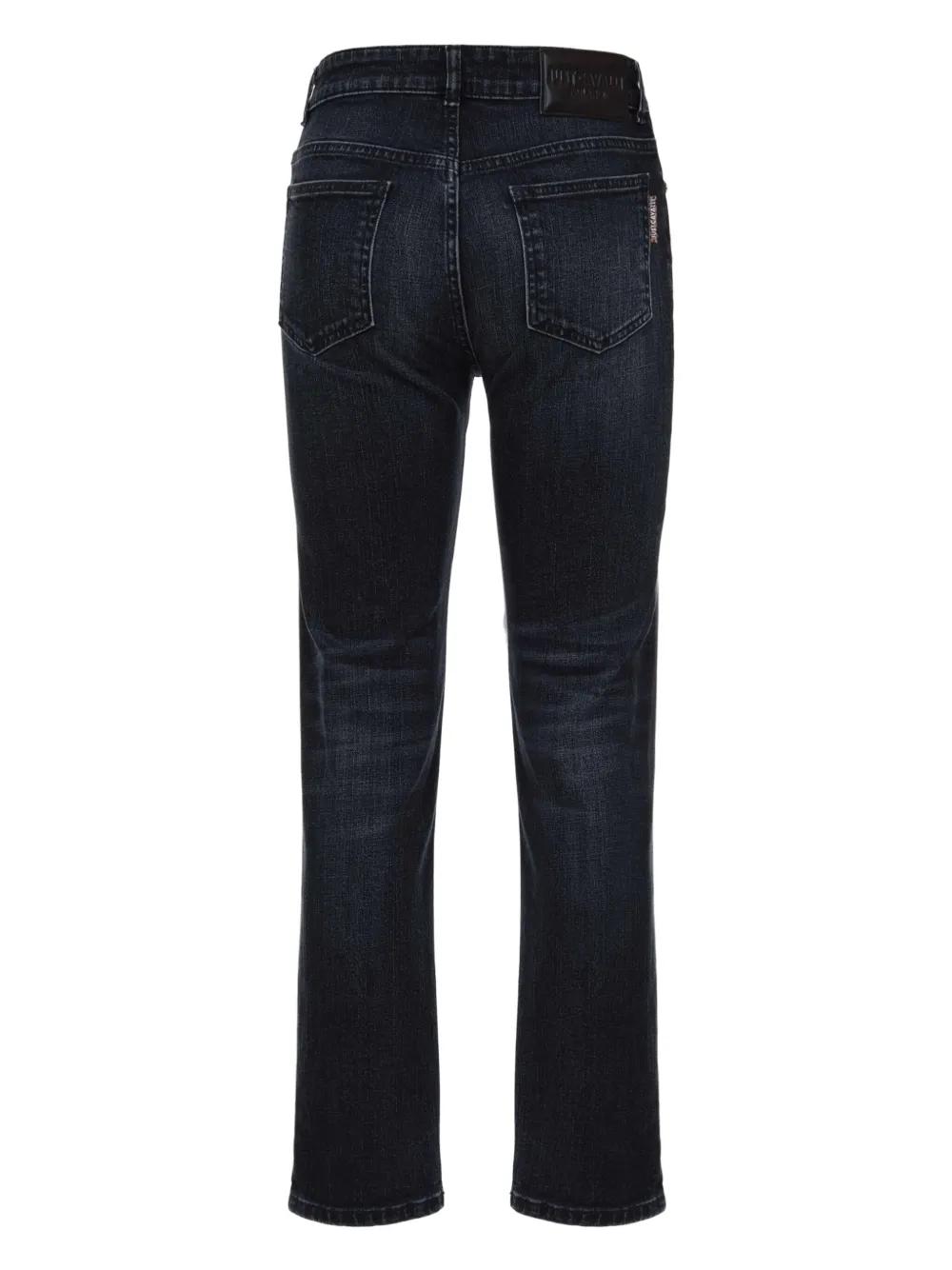Jeans Femme Just Cavalli - Jambes Droites Bleu Foncé - Taille US 26 / IT 40 - Neuf Sans Étiquettes