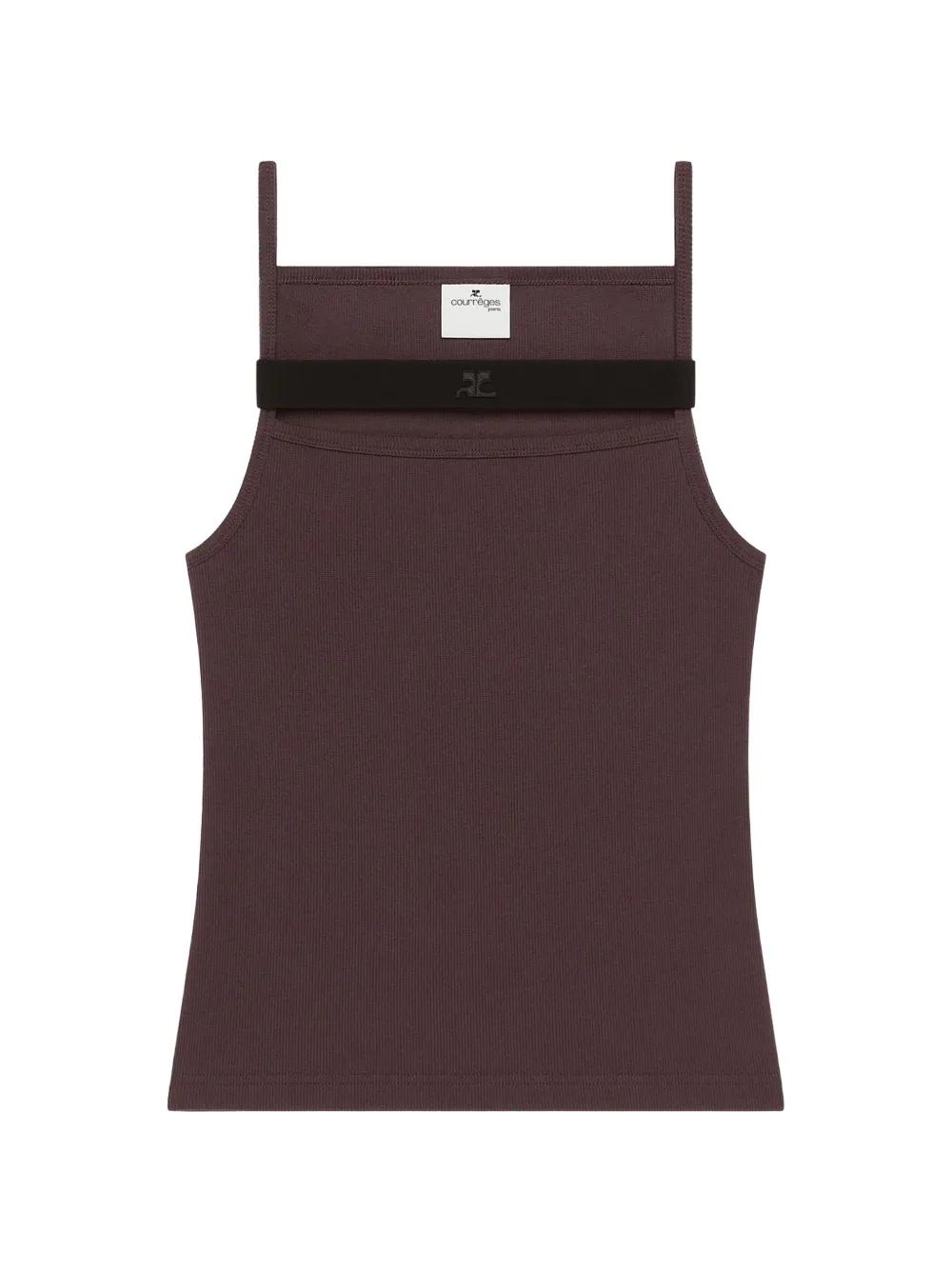 タンクトップ Courreges Paris パープル M 楽天市場】クレージュ