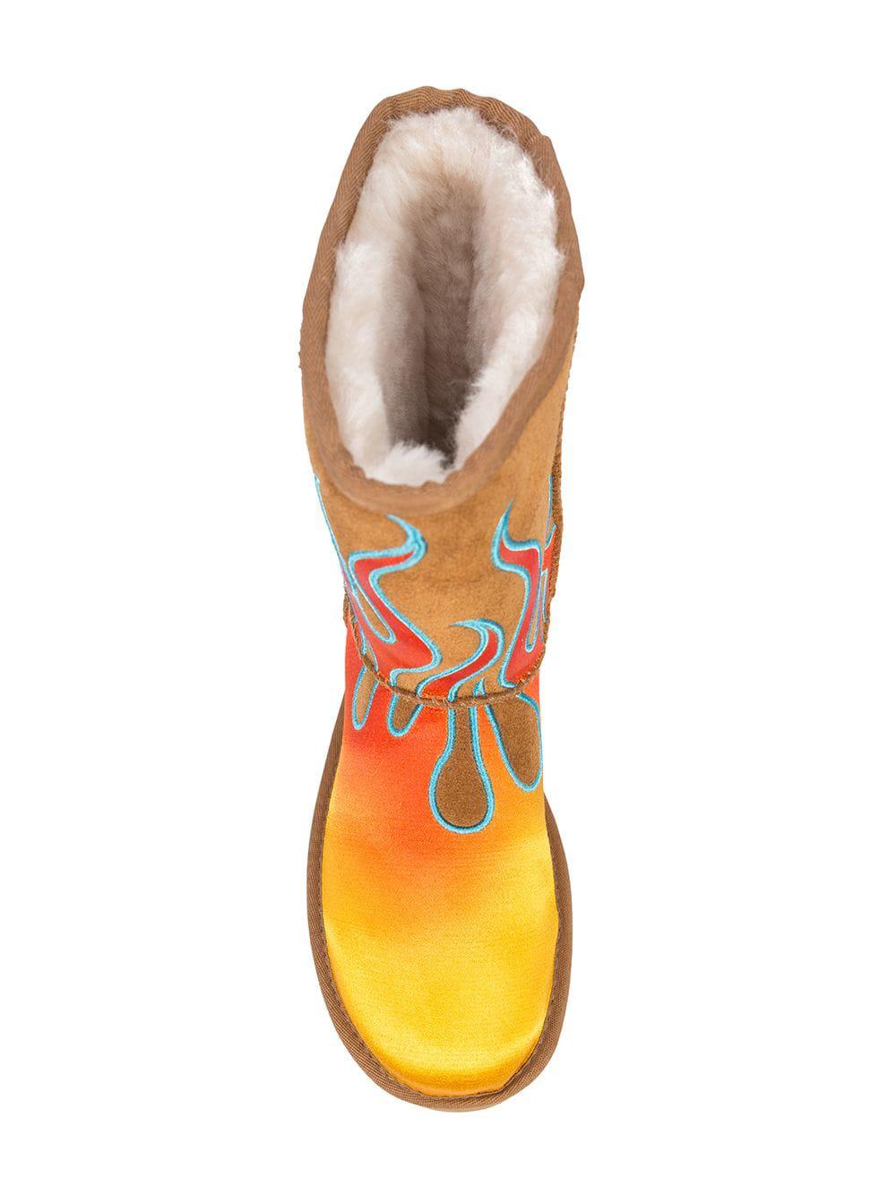 Jeremy Scott UGG X Flame Boots in Brown - Lyst