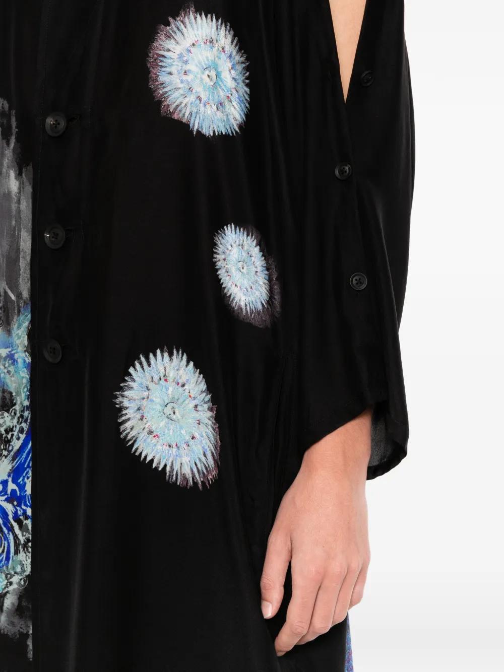 Yohji Yamamoto Sea-Creature Printed Jacket in Black for Men | Lyst UK
