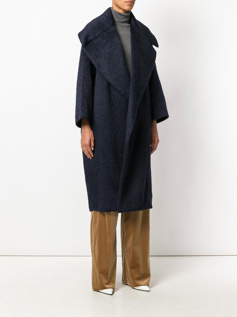 Max Mara Wool Edo Coat in Blue | Lyst