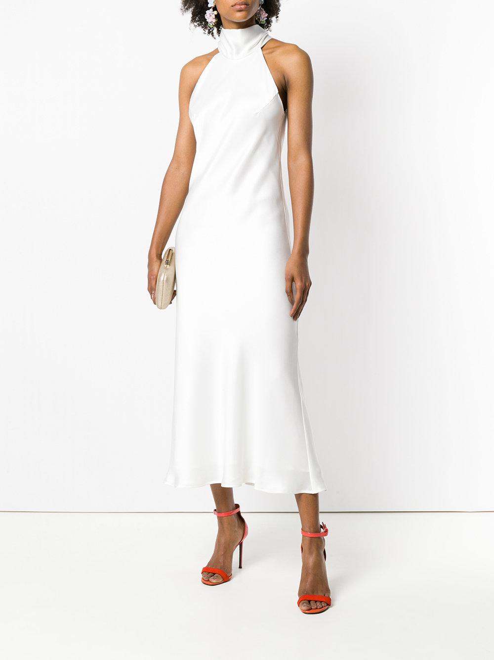 patchwork midi dress