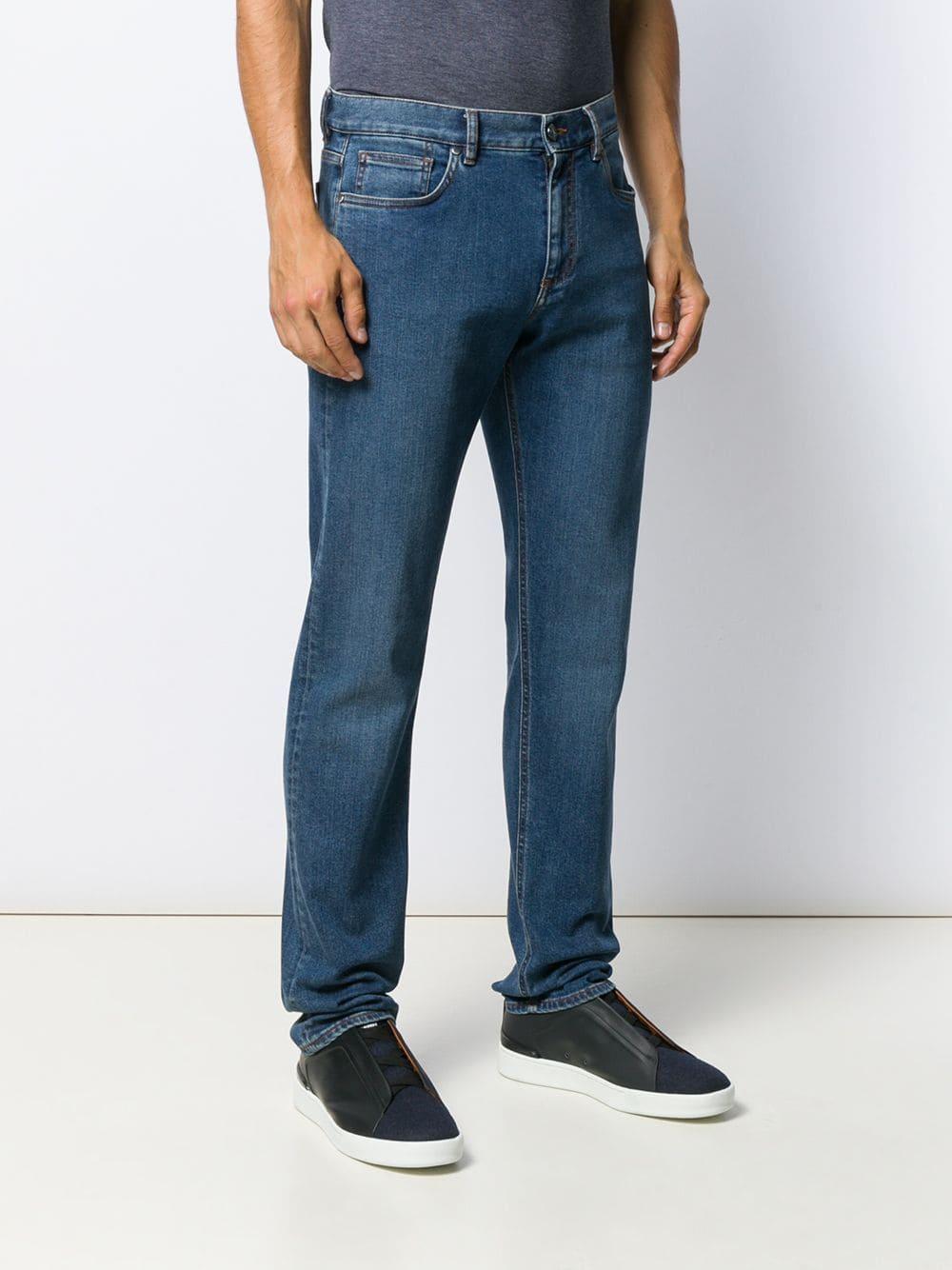 Ermenegildo Zegna Denim Regular Fit Jeans in Blue for Men - Lyst
