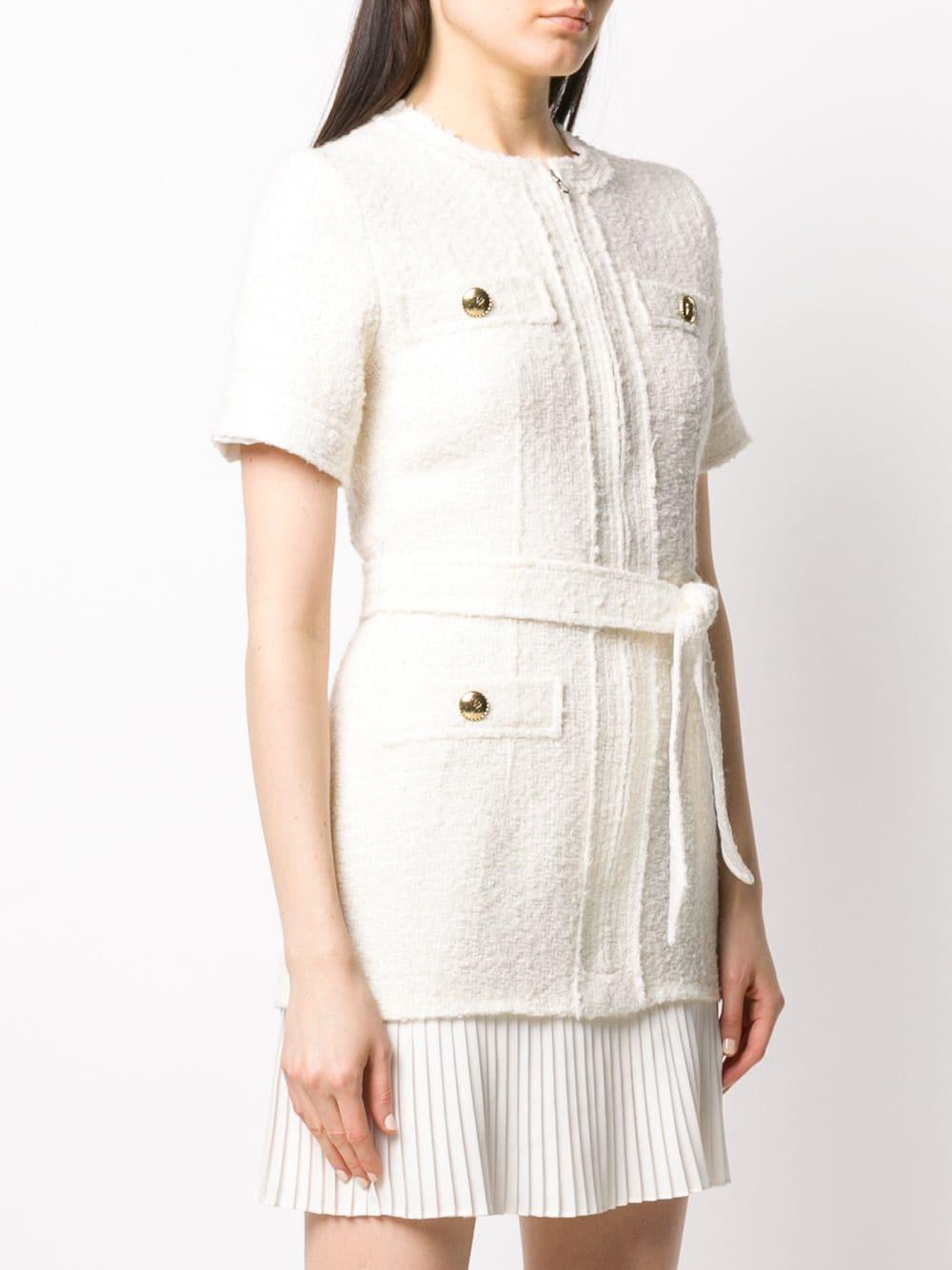 sandro tweed coat mini dress Womens Sandro Rose Pale Alize Double Breasted Tweed Mini Dress Size 34 NWT  $370