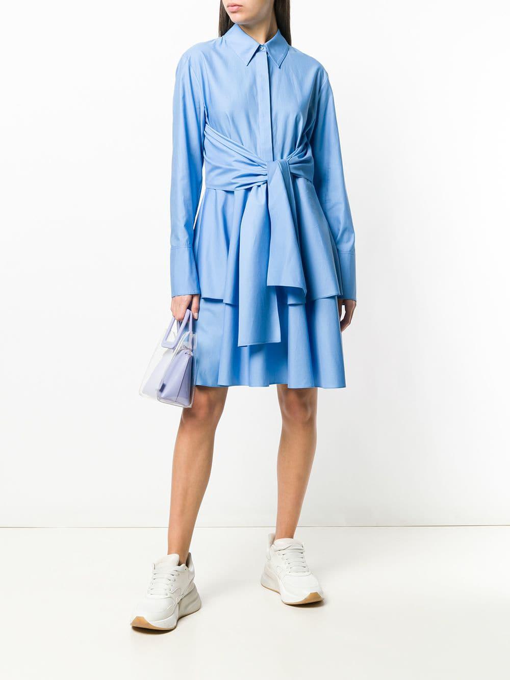 layered shirt dress