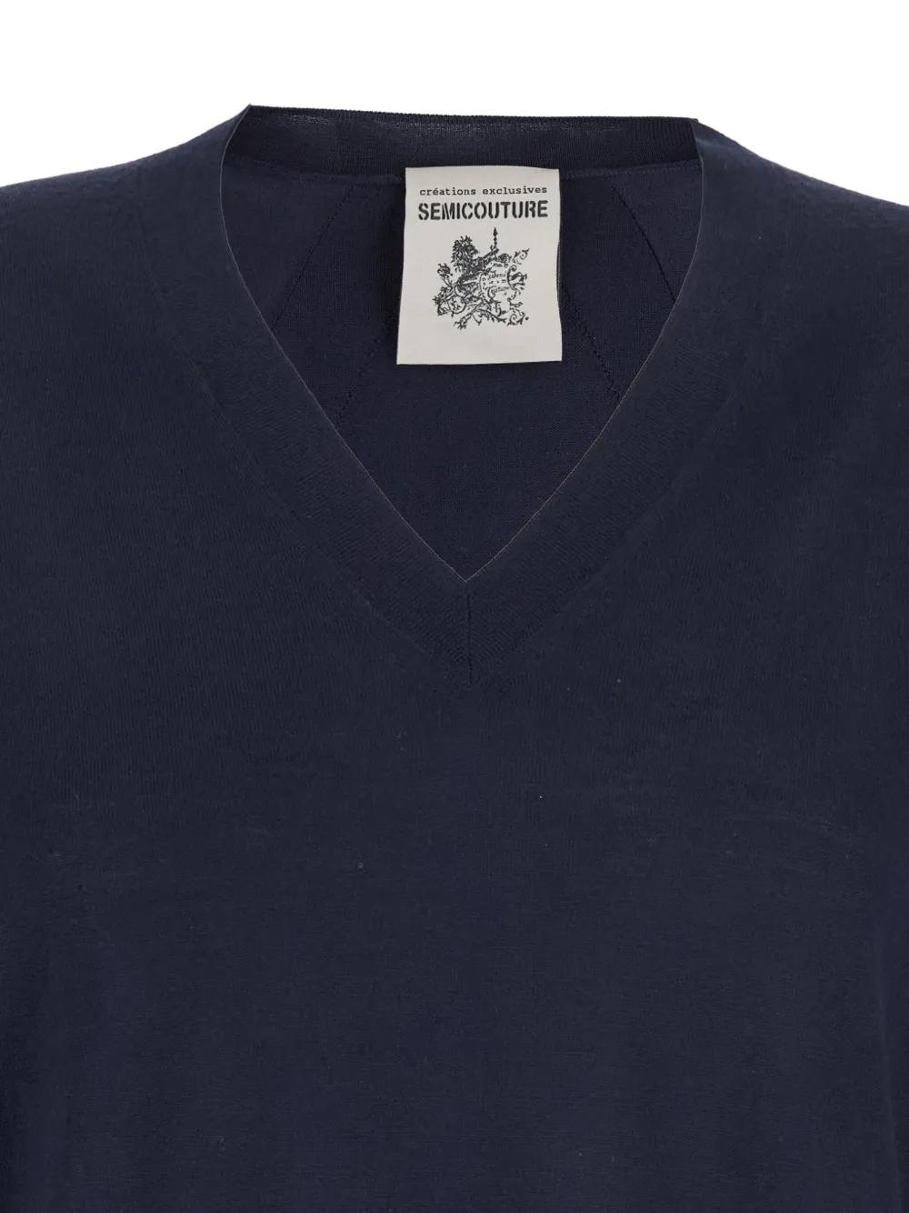 コート SEMICOUTURE Virgin wool and cashmere sweater Semicouture Sweaters and pullovers for Women | Online Sale
