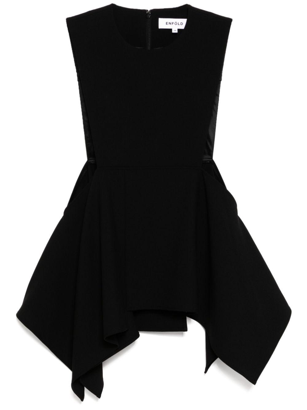 ENFOLD ASYMMETRY VEST C.GRY ファッション
