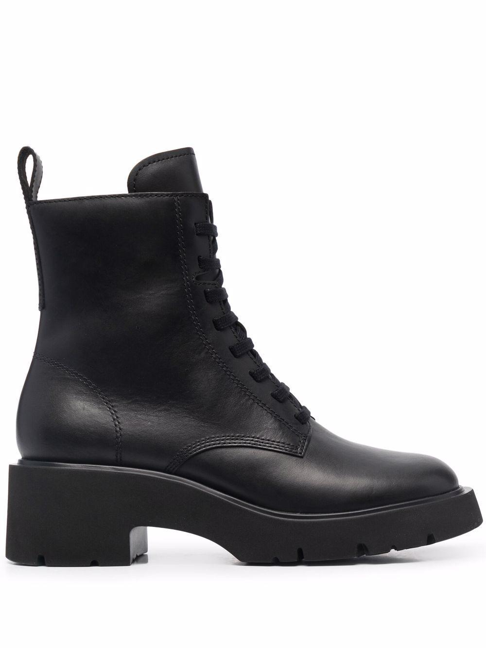 Camper Milah Lace-up Boots in Black 