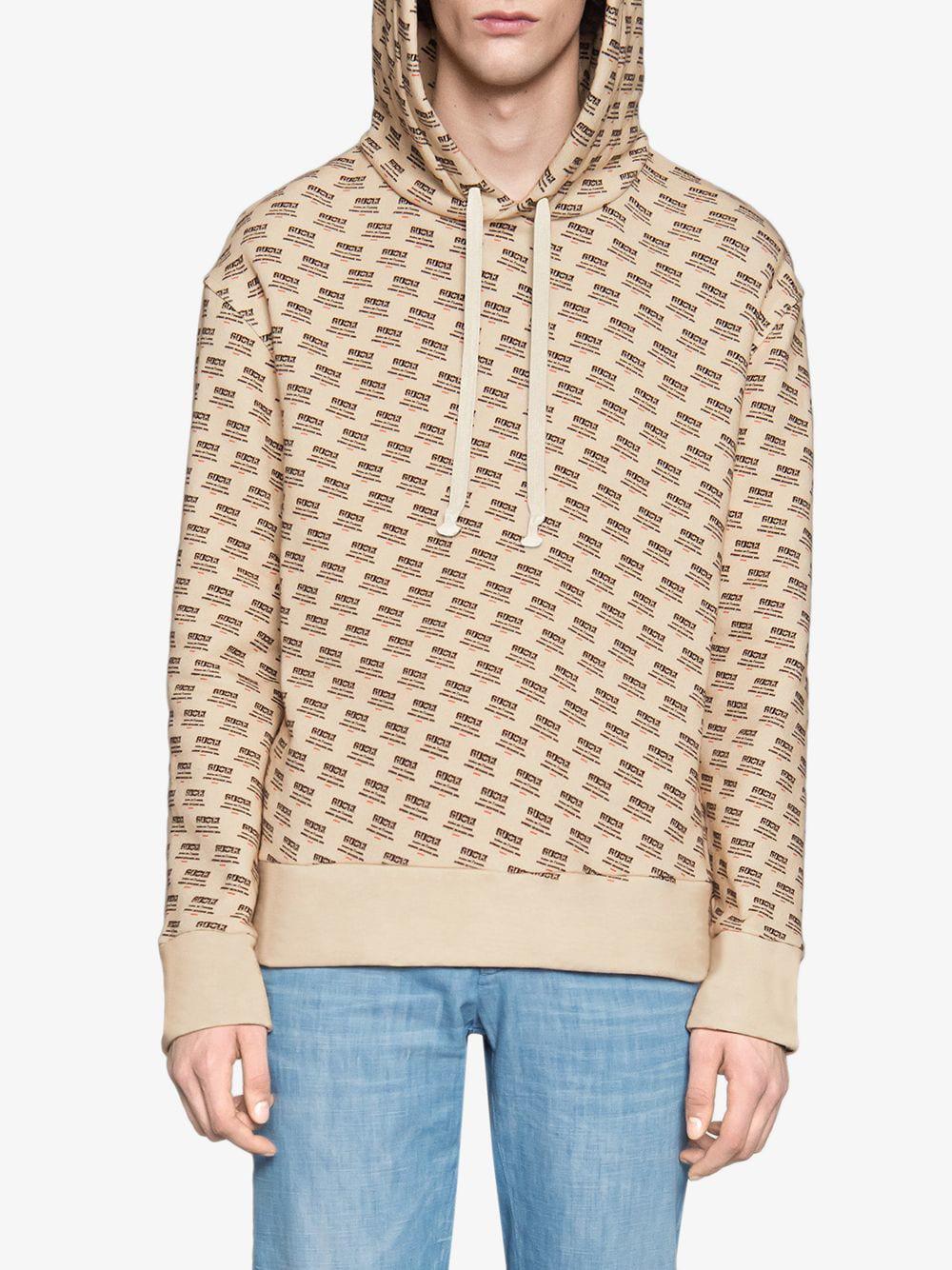 gucci stamp cotton sweatshirt