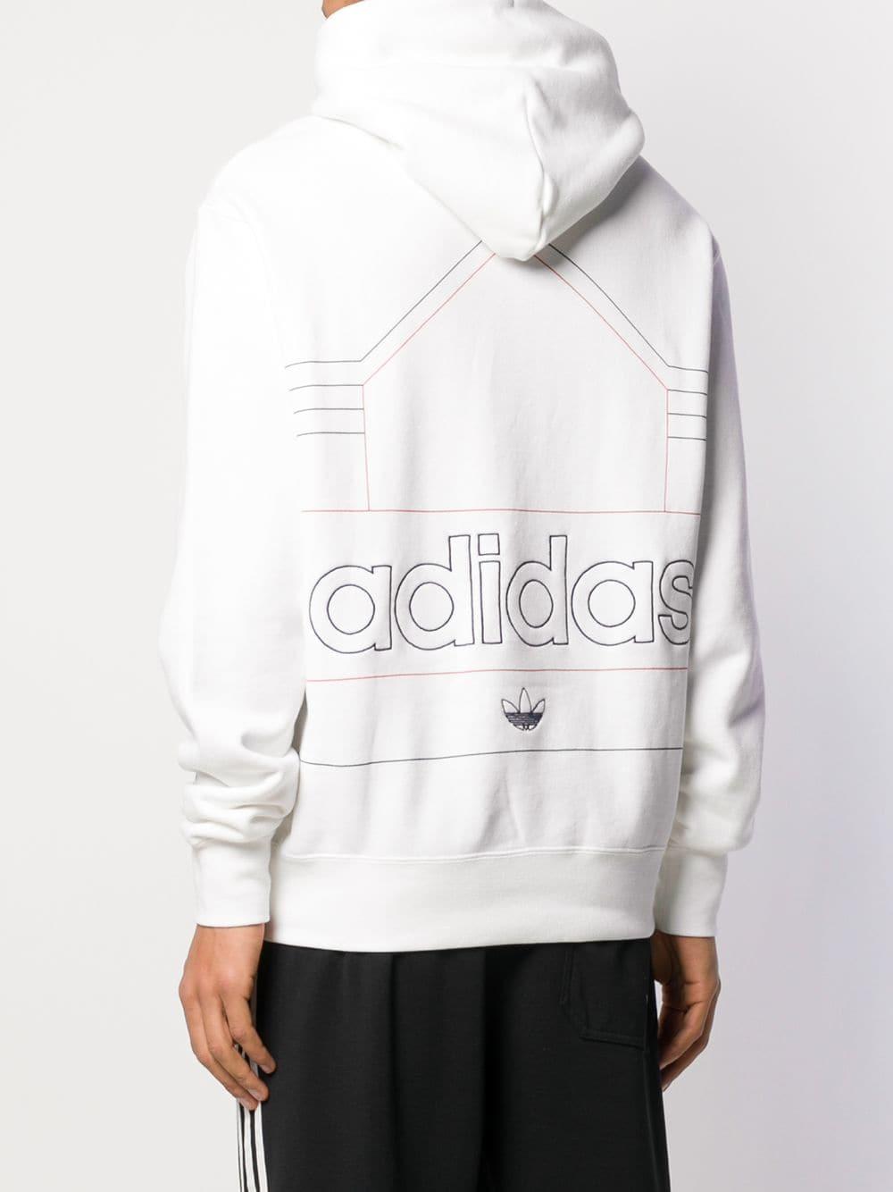 adidas Cotton P.e. Rivalry Hoodie in White for Men - Lyst