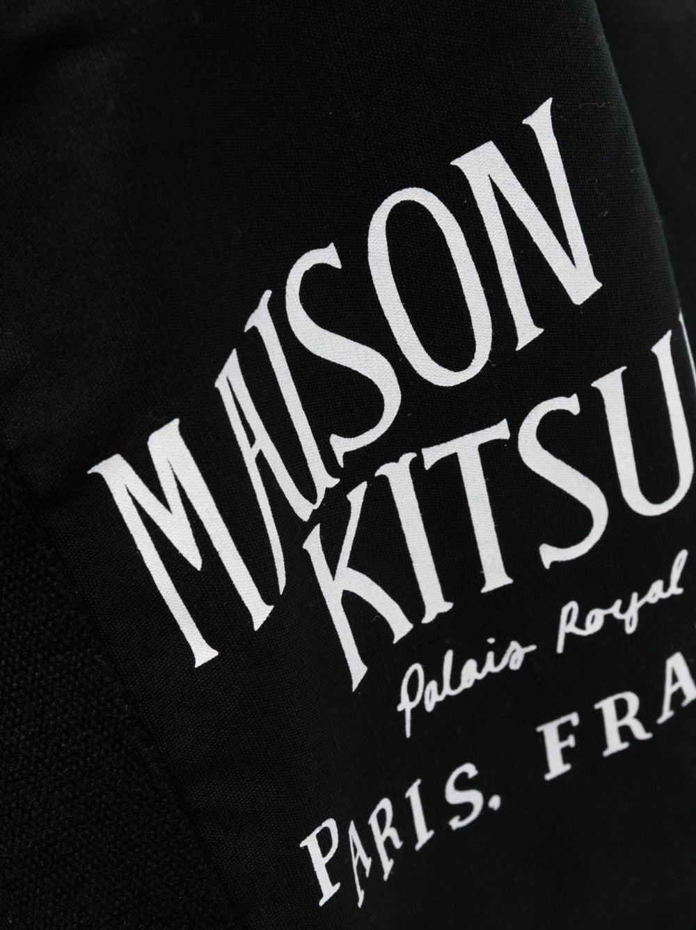 Maison Kitsuné Palais Royal logo-print Tote Bag - Yellow