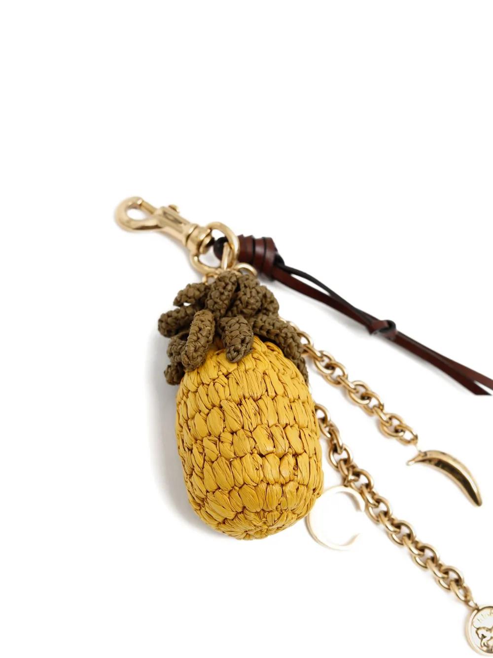 Chloé Pineapple Bag Charm in Metallic | Lyst