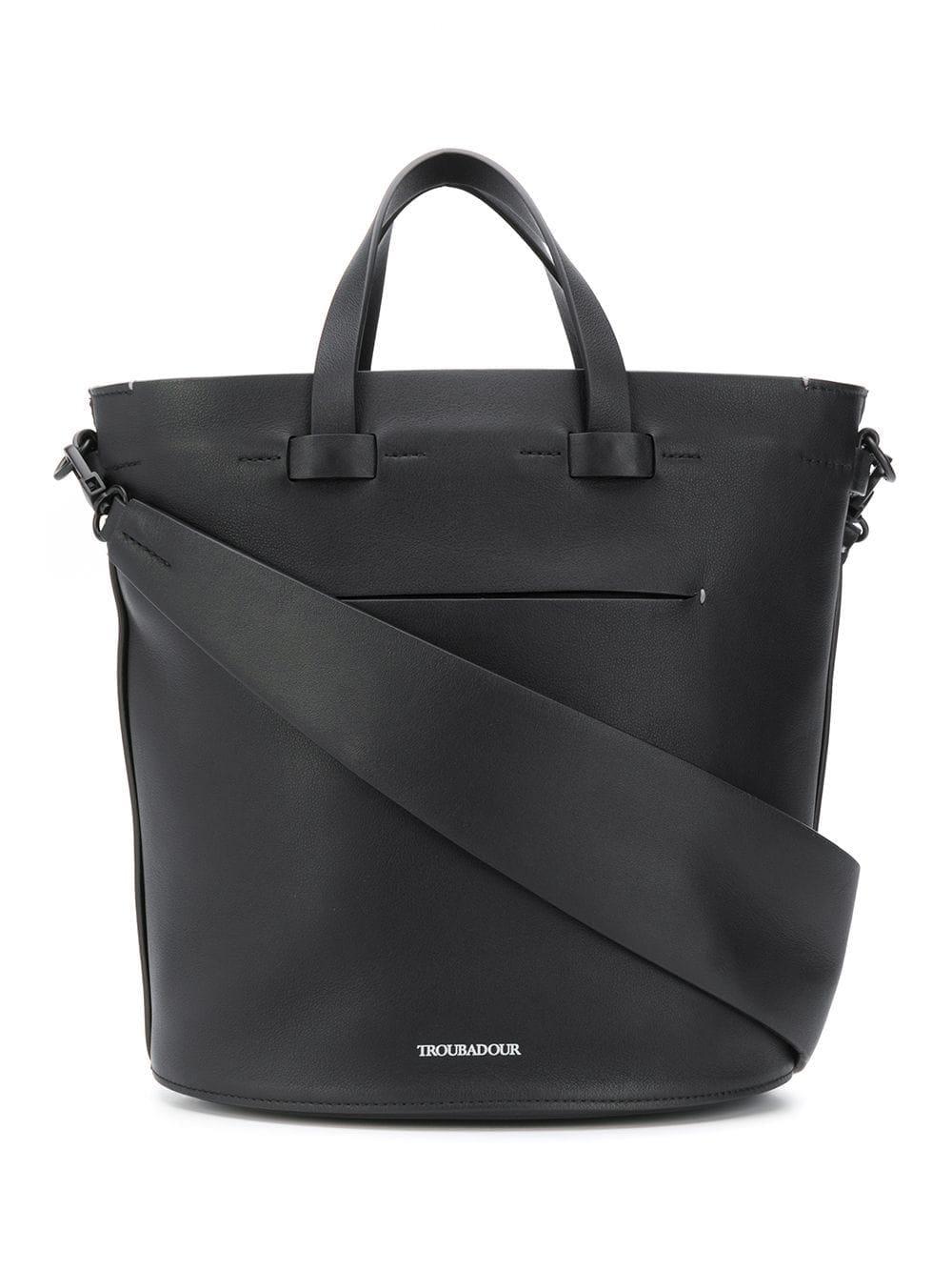 Troubadour Leather Contour Oval Bag in Black Lyst