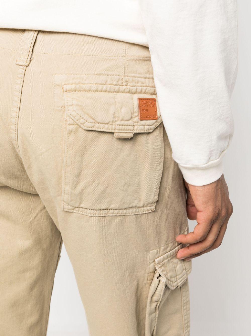 desinfecteren zelfmoord oosters Alpha Industries Tapered-leg Logo-patch Trousers in Natural for Men | Lyst