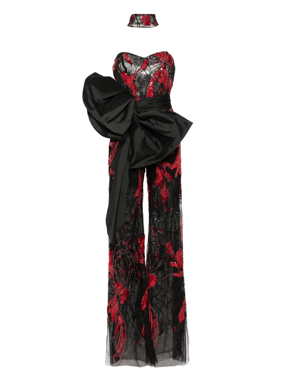 ワンピース Saiid Kobeisy Satin Jumpsuit RTWFW24-JP-11_5676e9d5-351f-