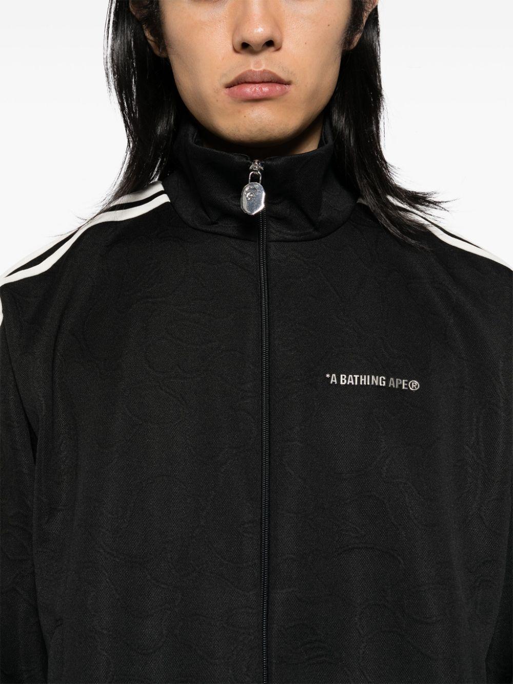 A Bathing Ape メンズ ブラック ロゴ トラックジャケット ジャケット