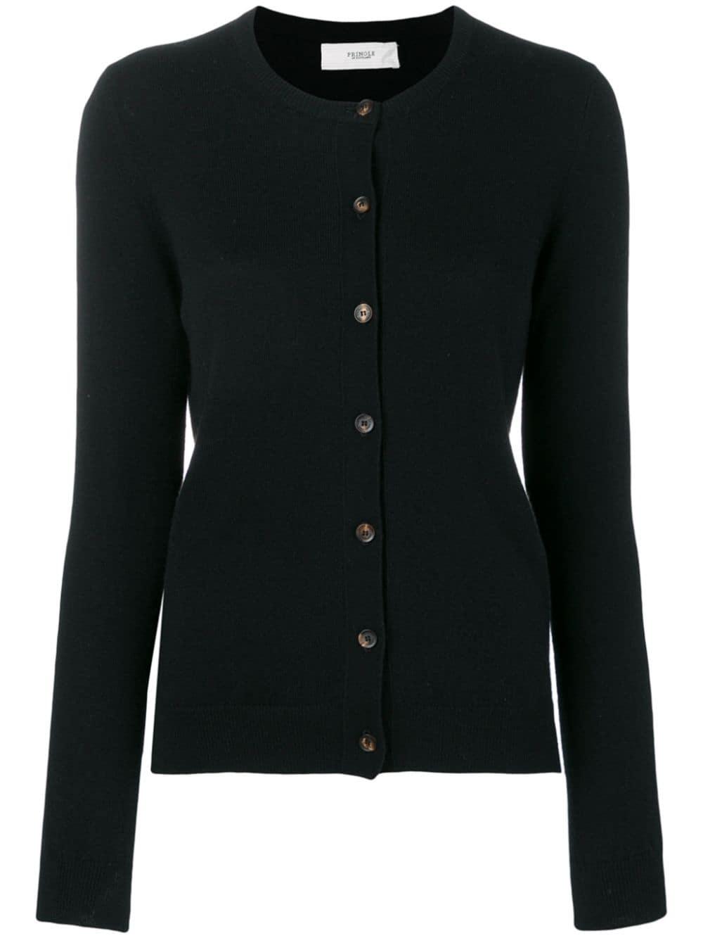 Pringle of Scotland Classic Cashmere Cardigan in Black - Lyst