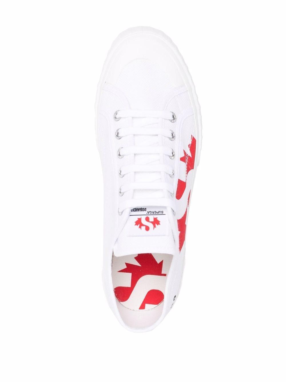 DSquared² Cotton X Superga Maple Leaf-print Sneakers in White - Lyst